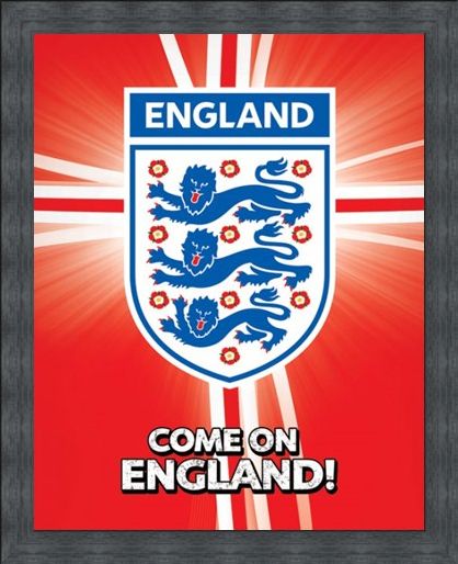 Framed Framed Come on England! - International Football