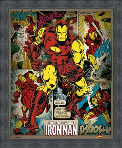 Framed Framed Hero To The Rescue - The Invincible Iron Man
