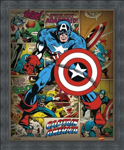 Framed Framed He Took On All Of Them! - Captain America