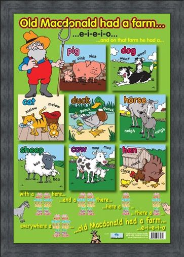 Framed Framed Old Macdonald's Farm - Traditional Nursery Rhyme