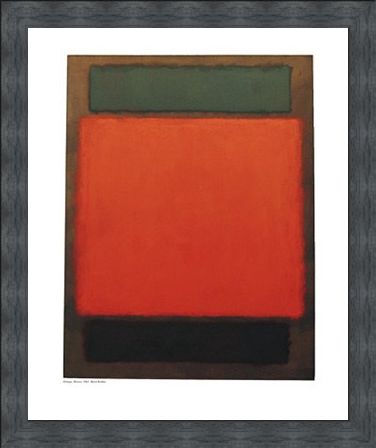 Framed Framed Orange and Brown - Mark Rothko