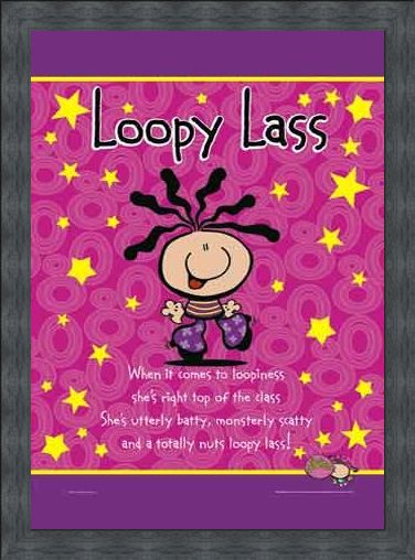 Framed Framed Loopy Lass - Bubblegum Character