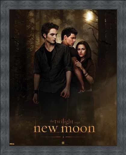Framed Framed Bella with Edward and Jacob - Who will she choose in the Twilight Saga?