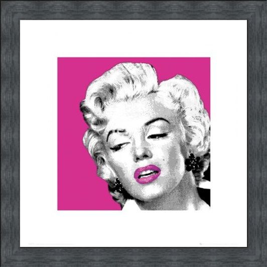 Framed Framed Pink Lipped - Marilyn Monroe