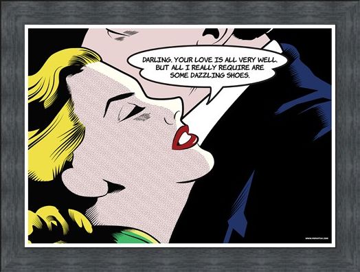 Framed Framed Some Dazzling Shoes - Pop Art