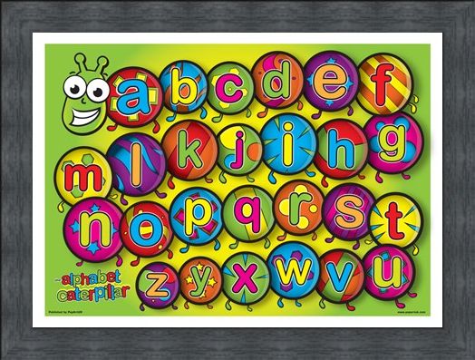 Framed Framed The Alphabet Caterpillar - Learn the Alphabet in Style