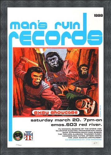 Framed Framed Man's Ruin Records SXSW Promo - Frank Kozik