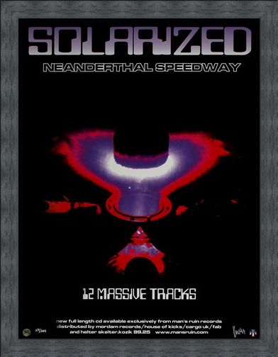 Framed Framed Solarized By Neanderthal Speedway - Frank Kozik