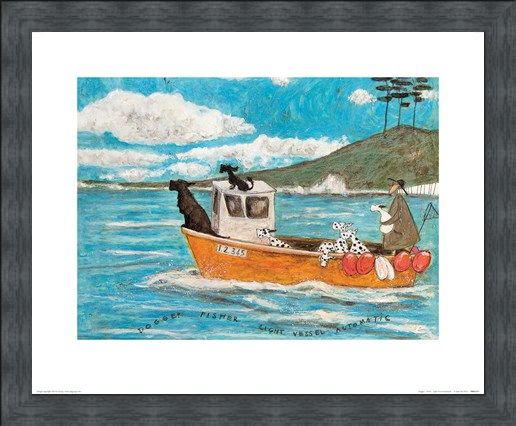 Framed Framed Dogger, Fisher, Light Vessel Automatic - Sam Toft