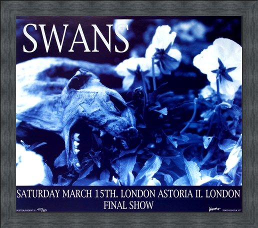 Framed Framed Swans at London Astoria II - Frank Kozik