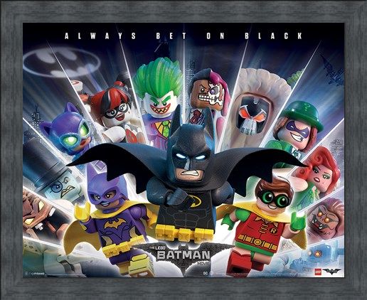 Framed Framed Always Bet On Black - Lego Batman