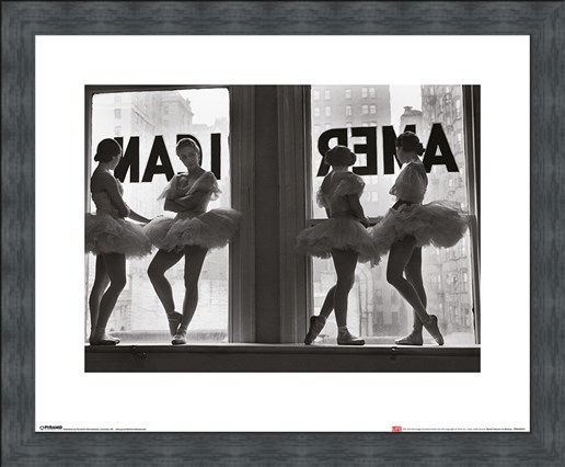 Framed Framed Ballet Dancers in Window - Time Life