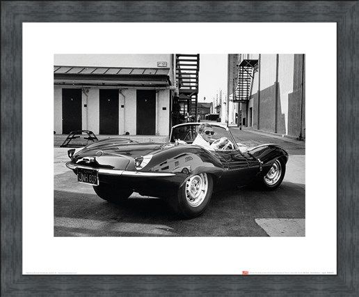 Framed Framed Steve McQueen - Jaguar - Time Life