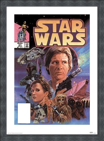 Framed Framed Captain Solo - Star Wars