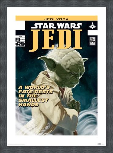 Framed Framed Yoda - World's Fate - Star Wars