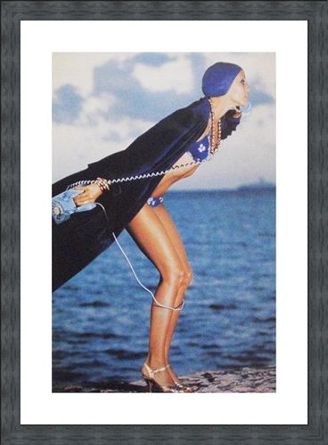 Framed Framed Jerry Hall, Jamaica May 1975 - Norman Parkinson