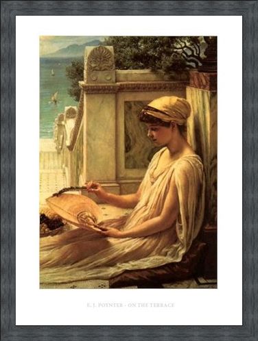 Framed Framed On the Terrace - Edward Poynter