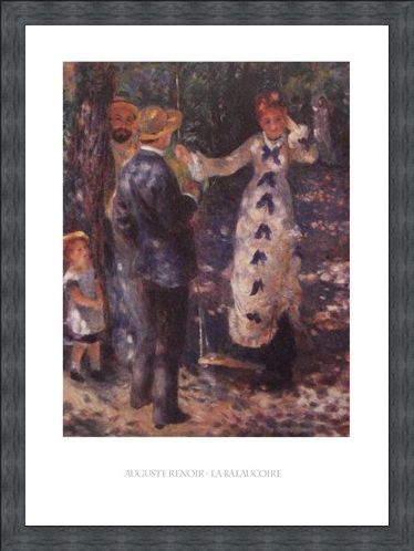 Framed Framed The Balançoire (The Swing) - Auguste Renoir