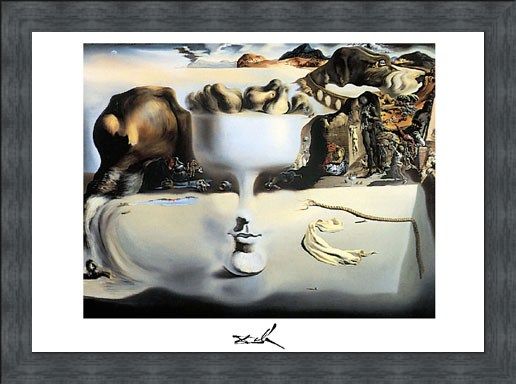 Framed Framed Apparition of a Face and Fruitdish, 1938 - Salvador Dali