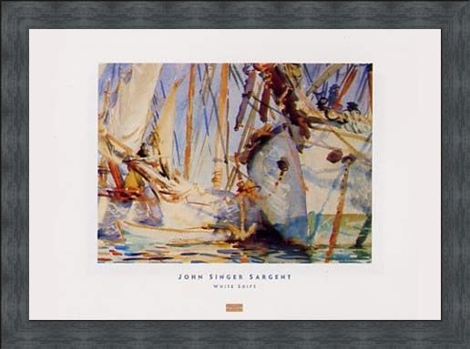 Framed Framed White Ships - John Singer Sargent