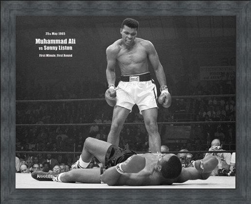Framed Framed History in the Making - Muhammad Ali Vs Sonny Liston