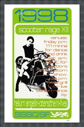 Framed Framed Scooter Rage XII - Frank Kozik