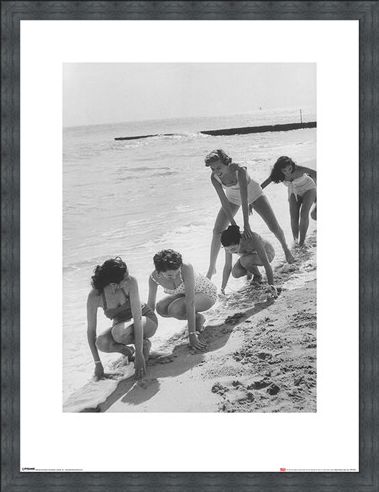 Framed Framed Models Playing Leap Frog - Time Life