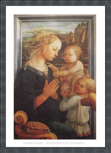 Framed Framed Madonna with Child - Filippo Lippi