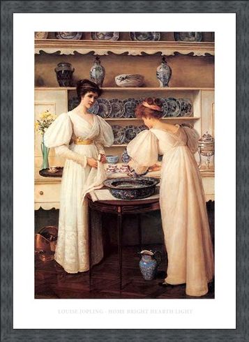 Framed Framed Home Bright Hearth Light - Louise Jopling