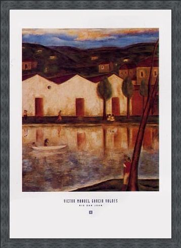 Framed Framed Rio San Juan - Victor Manuel Garcia Valdes