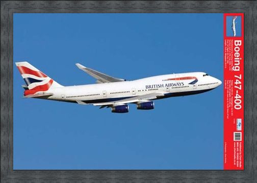 Framed Framed Boeing 747-400 - Jumbo Jet