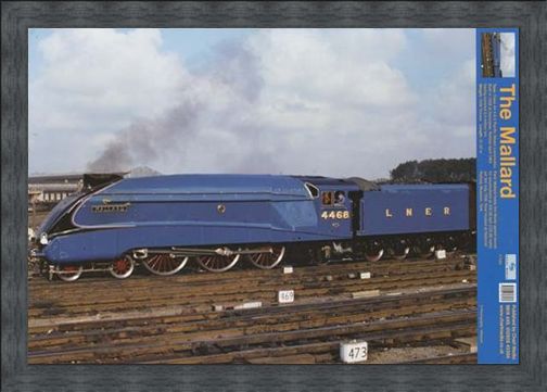 Framed Framed Steaming Ahead Of The Competition - Mallard Train