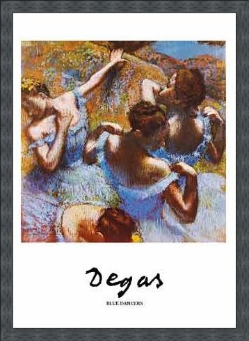 Framed Framed Blue Dancer - Edgar Degas