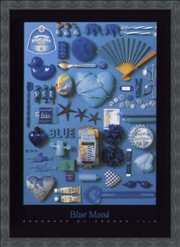 Framed Framed Blue Mood - Andrea Tilk