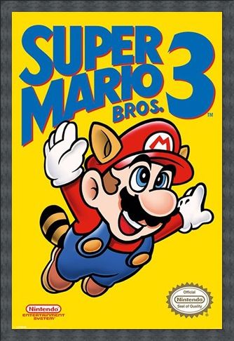 Framed Framed Super Mario Bros 3 - Retro Gaming