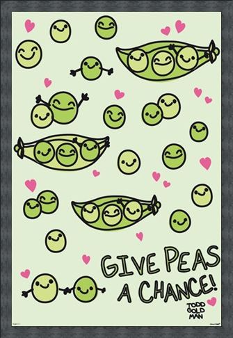 Framed Framed Give Peas A Chance - David & Goliath