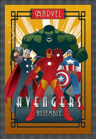 Framed Framed Avengers Assemble - Marvel Deco