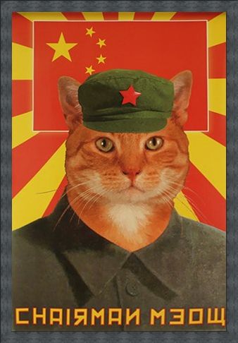 Framed Framed Chairman Meow - Calling All Meowists
