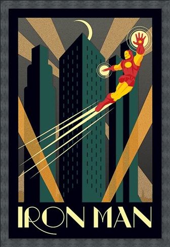 Framed Framed Iron Man - Marvel Deco