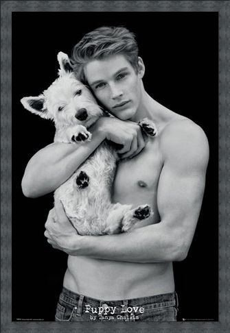 Framed Framed Puppy Love - Tanya Chalkin