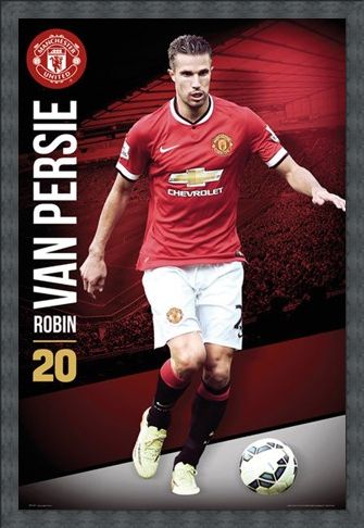 Framed Framed Robin Van Persie - Manchester United Football Club