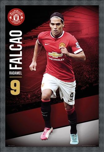 Framed Framed Radamel Falcao - Manchester United Football Club