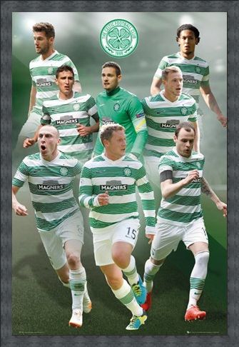 Framed Framed Star Players - Celtic Football Club 2014/15