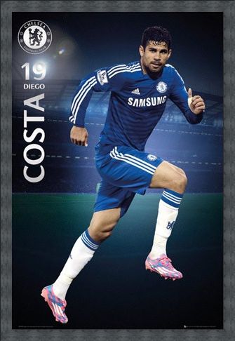 Framed Framed Diego Costa - Chelsea Football Club