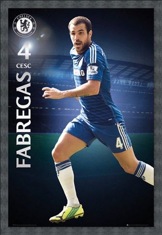 Framed Framed Cesc Fabregas - Chelsea Football Club