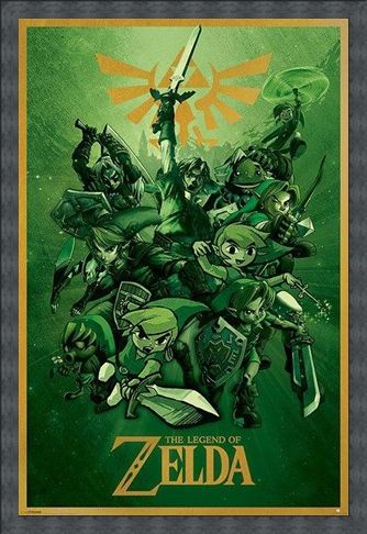 Framed Framed The Legend Of Zelda - Nintendo