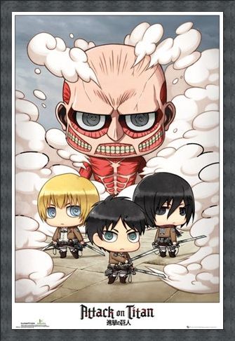 Framed Framed Chibi Group - Attack On Titan