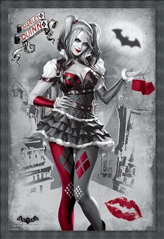 Framed Framed Harley Quinn - Batman Arkham Knight