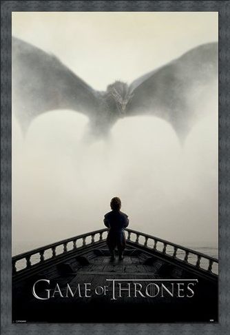Framed Framed A Lion & A Dragon - Game of Thrones