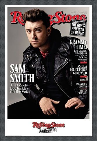 Framed Framed Rolling Stone Magazine - Sam Smith